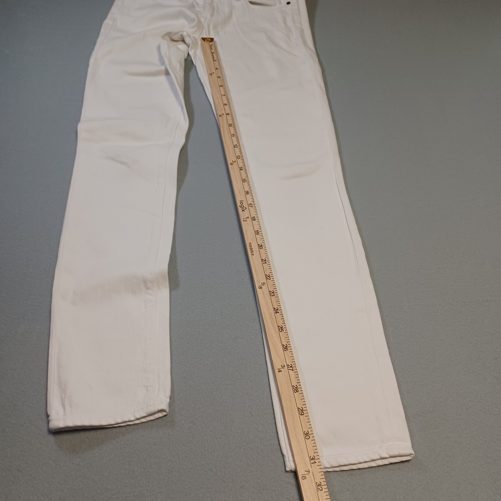 Paige Skyline Skinny Jeans White Denim Size 25 Made in USA Womens - Picture 5 of 15